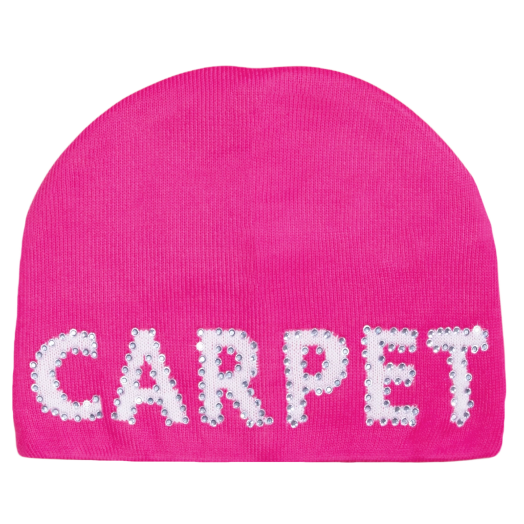Carpet Rhinestone Beanie [Hot Pink]