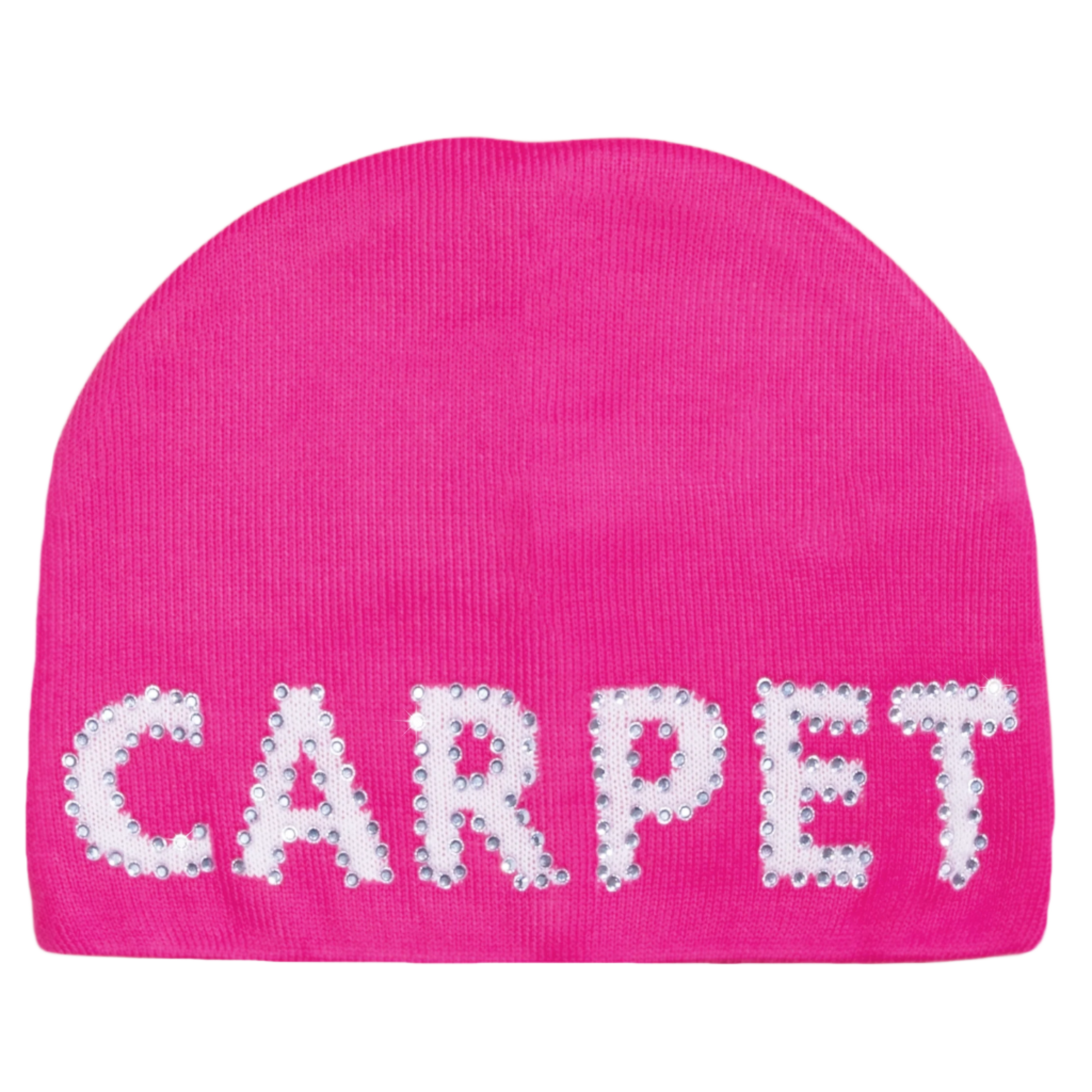 Carpet Rhinestone Beanie [Hot Pink]