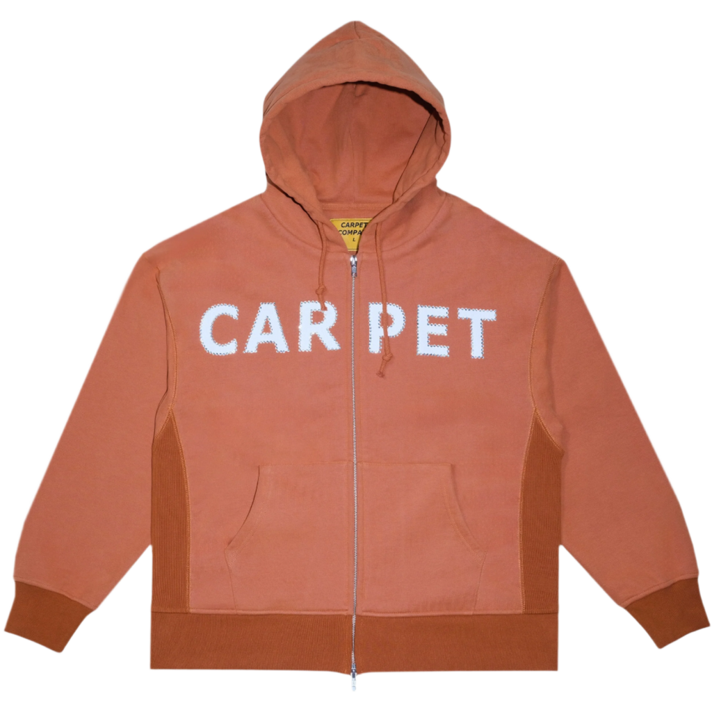 Carpet Rhinestone Double Zip Hoodie