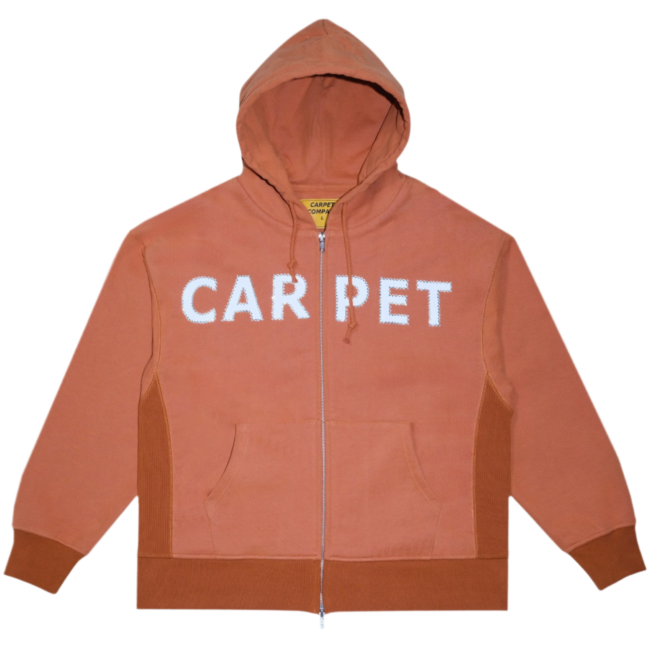 Carpet Rhinestone Double Zip Hoodie