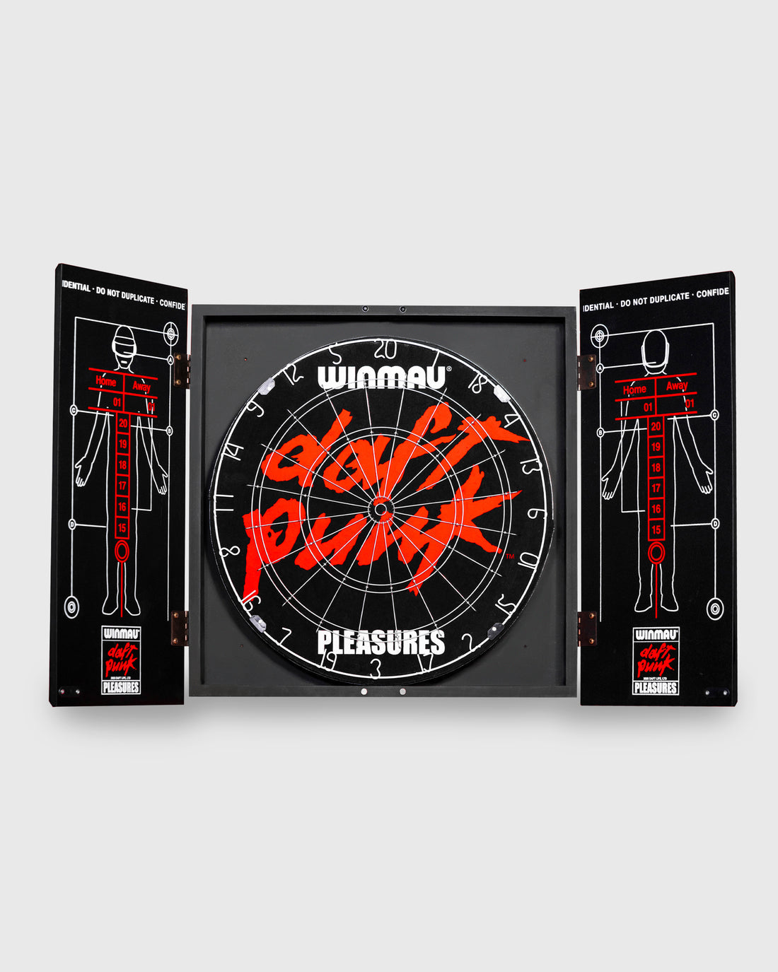 PLEASURES x Daft Punk Schematic Dart Board w/Cabinet