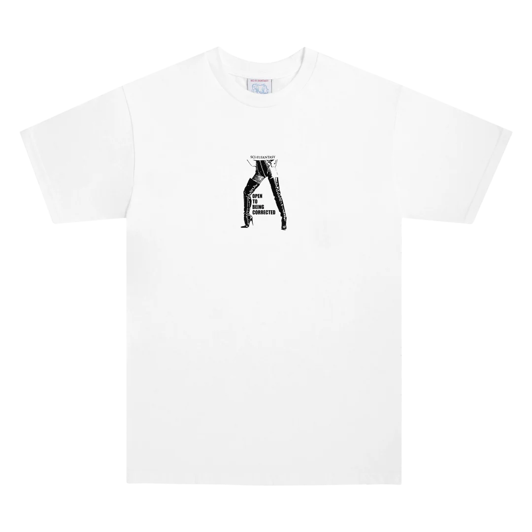 Sci-Fi Fantasy Open To Being Corrected T-Shirt [White]