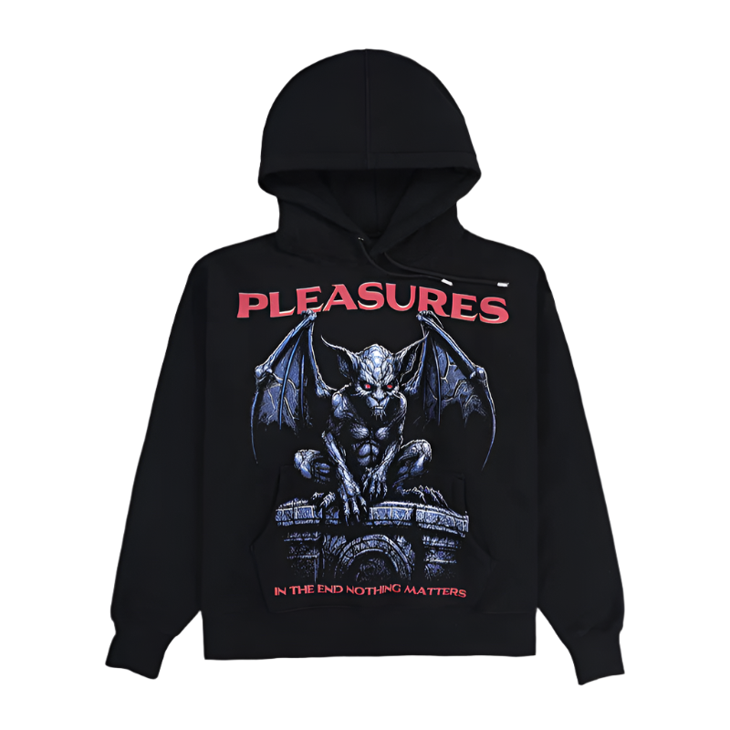 PLEASURES Gargoyle Hoodie [Black]