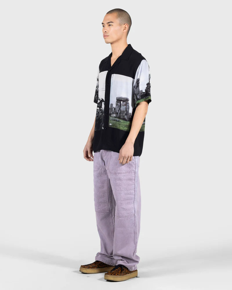 PLEASURES Stone Horse Button Down [Black]