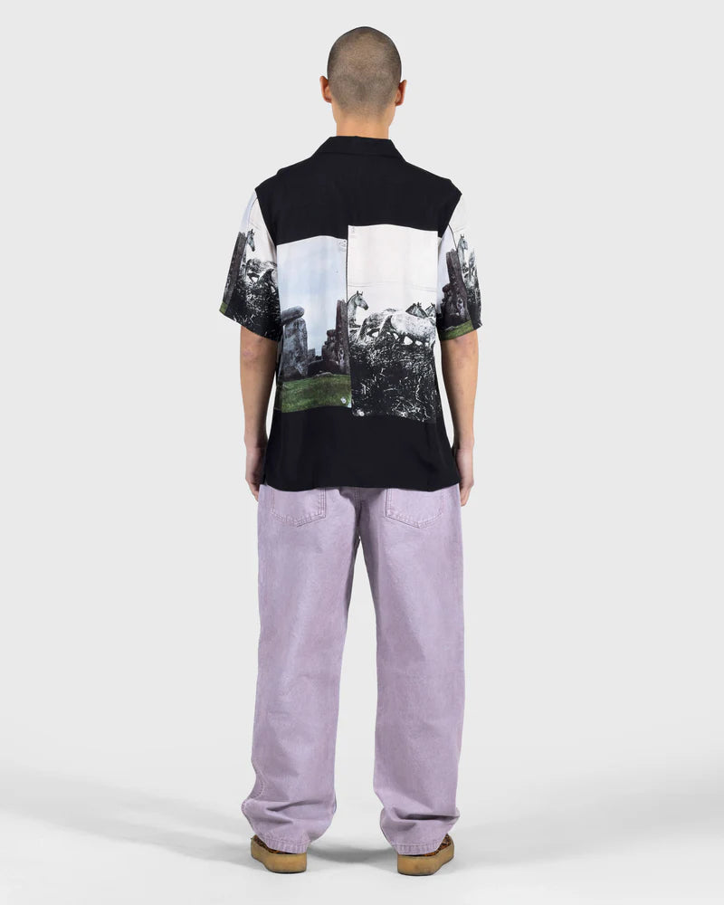 PLEASURES Stone Horse Button Down [Black]