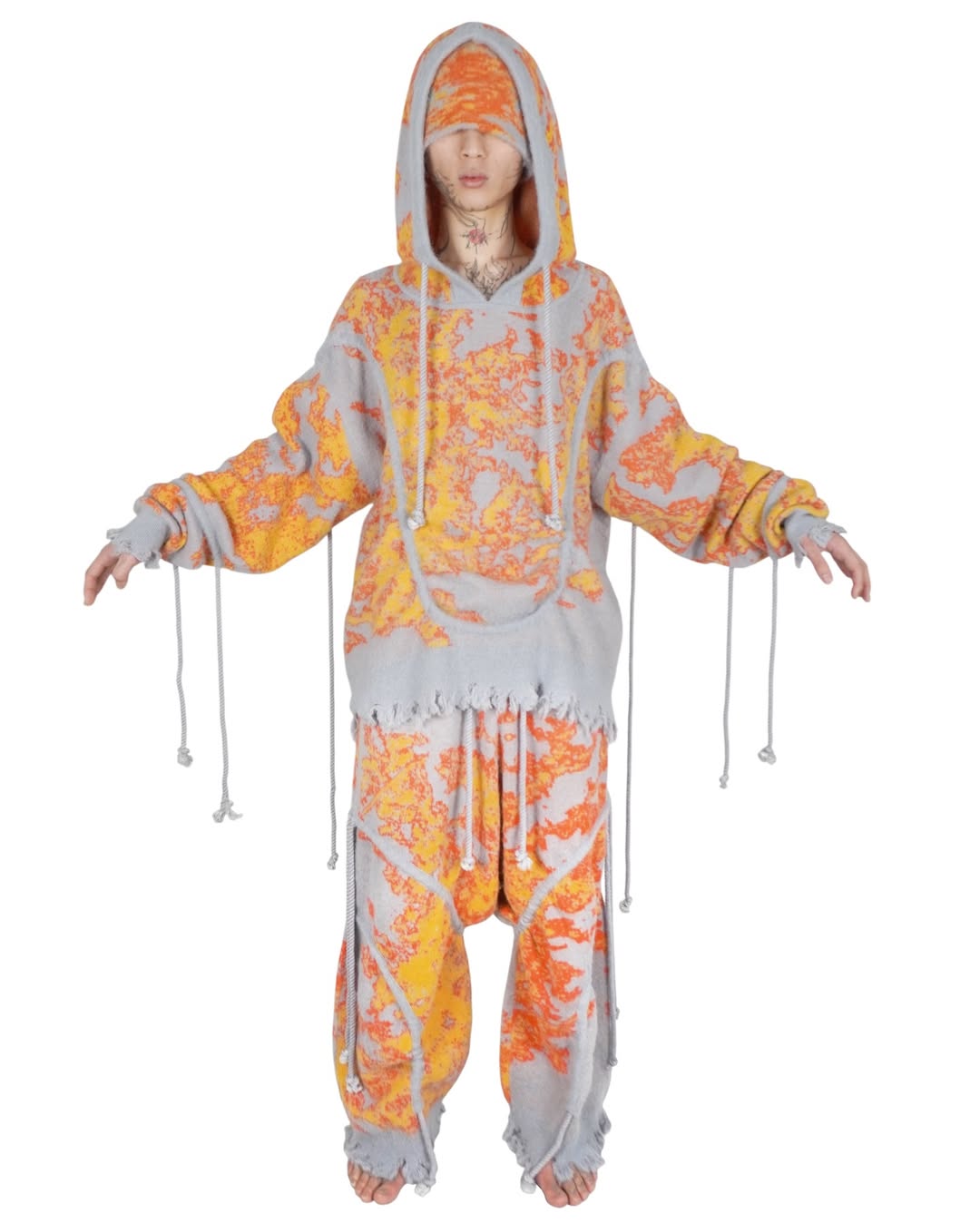 GB MOUTH Pulse Mohair Knit Hoodie