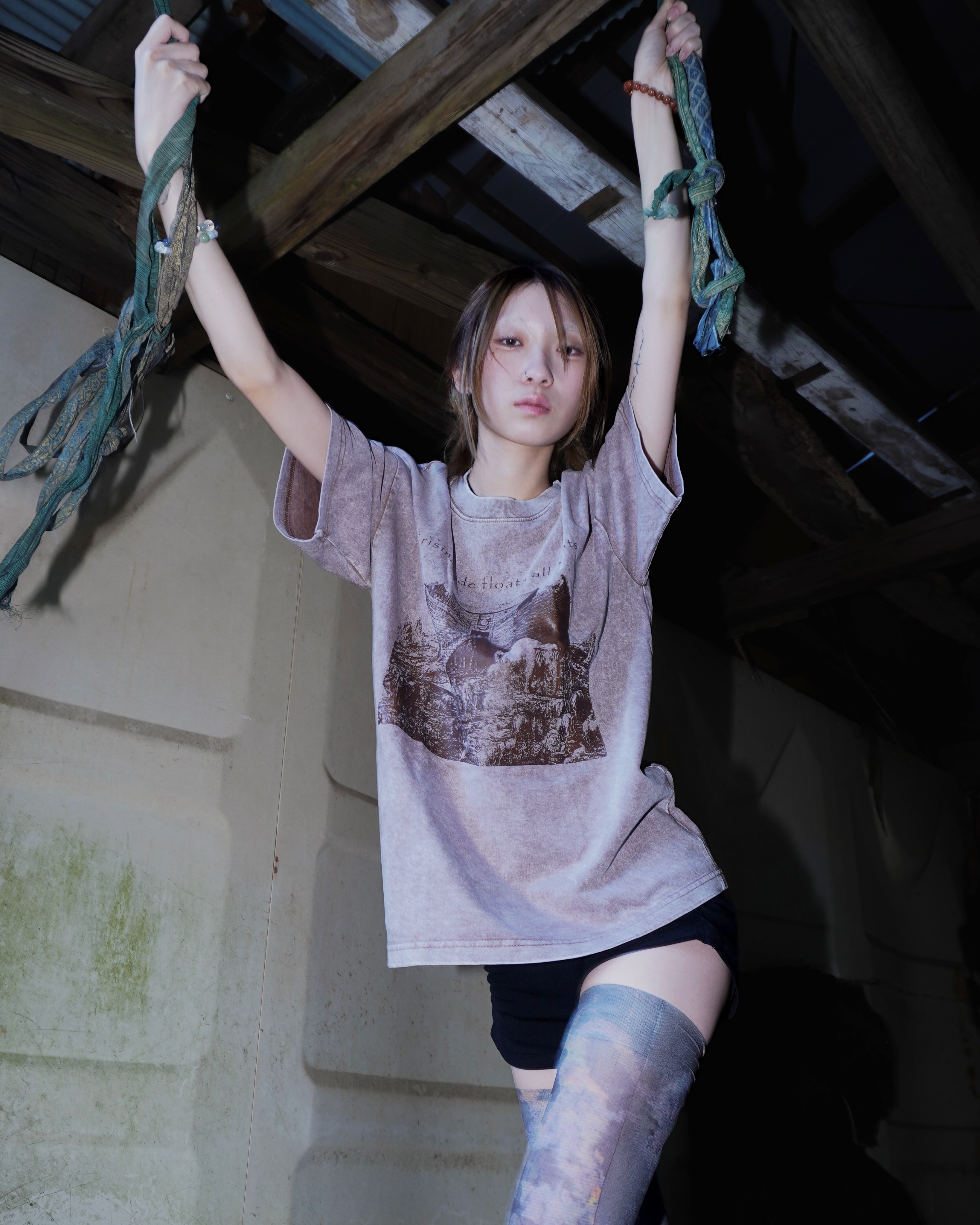 GB MOUTH "Noah's Ark" Washed T-Shirt