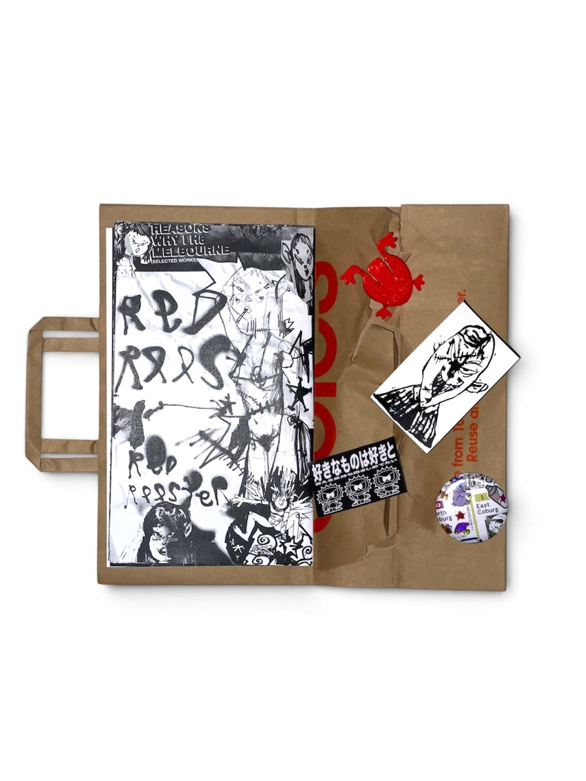 Sun (c) x Bootleg Comics Coles Bag Zine