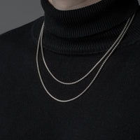 Tachibana.co Silver Box Chain Necklace