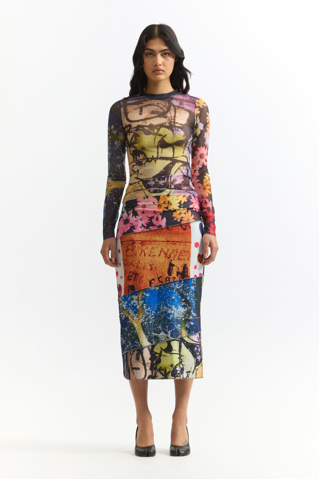 PAM SS26 PHOTO MESH TOP - JOSHUA GORDON