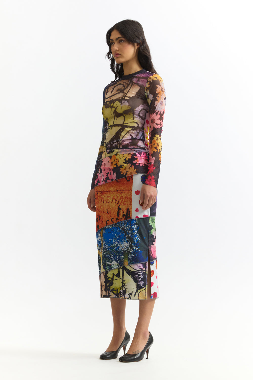 PAM SS26 PHOTO MESH TOP - JOSHUA GORDON