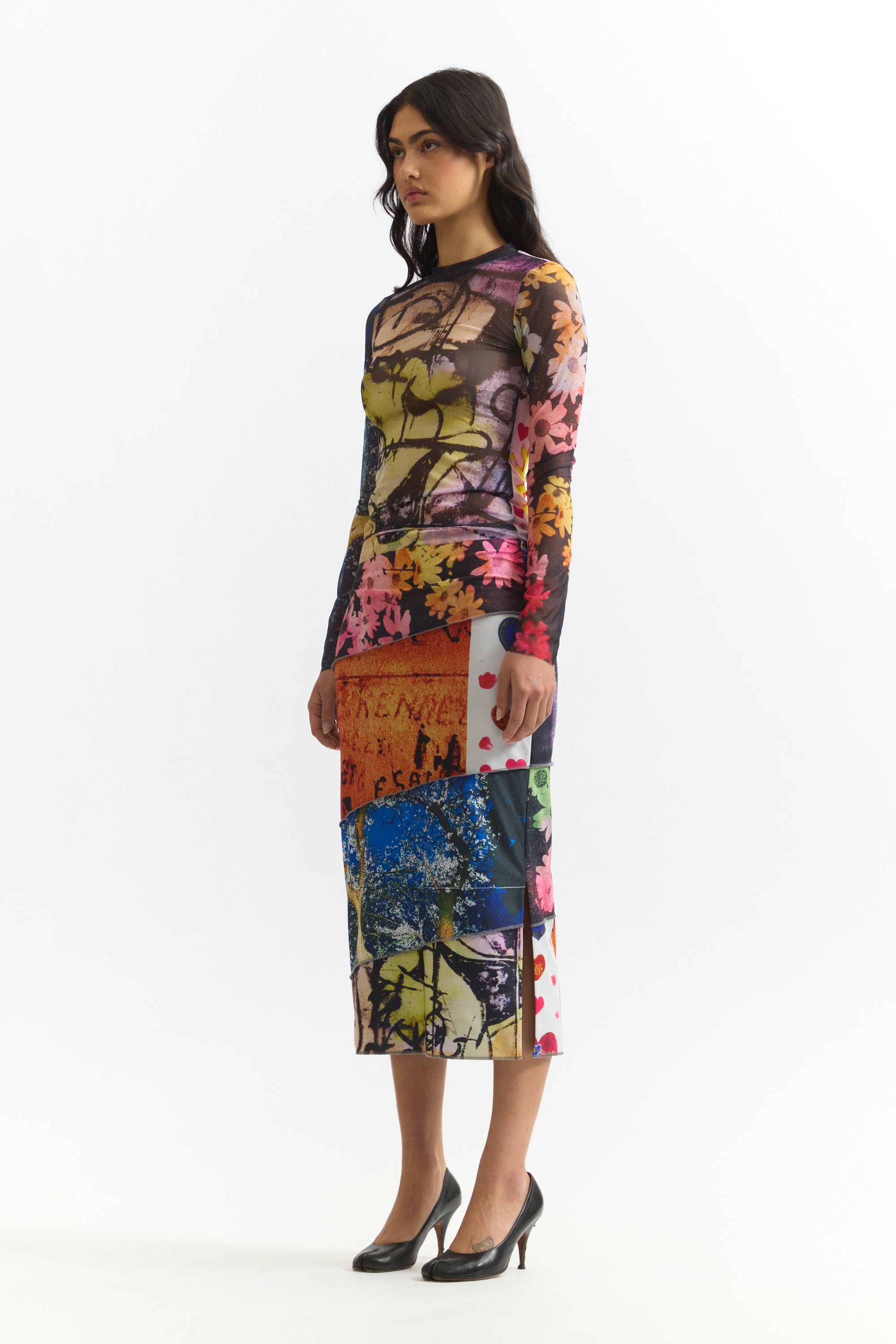 PAM SS26 PHOTO MESH TOP - JOSHUA GORDON