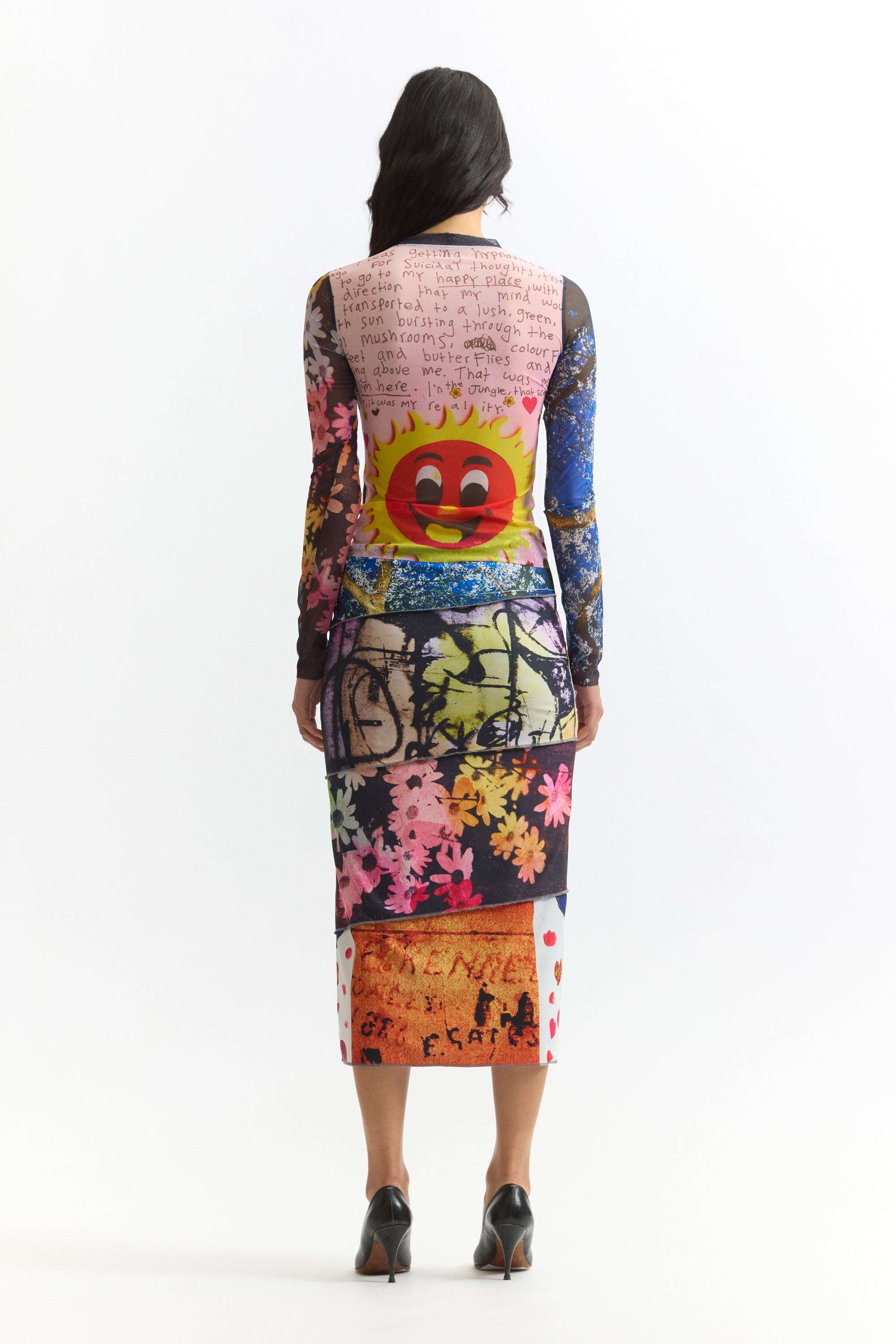 PAM SS26 PHOTO MESH TOP - JOSHUA GORDON