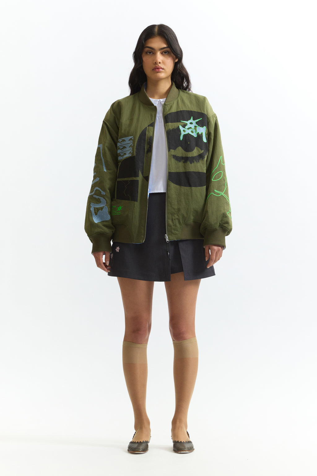 PAM SS26 THE EYES OF THE SOUL BOMBER JACKET