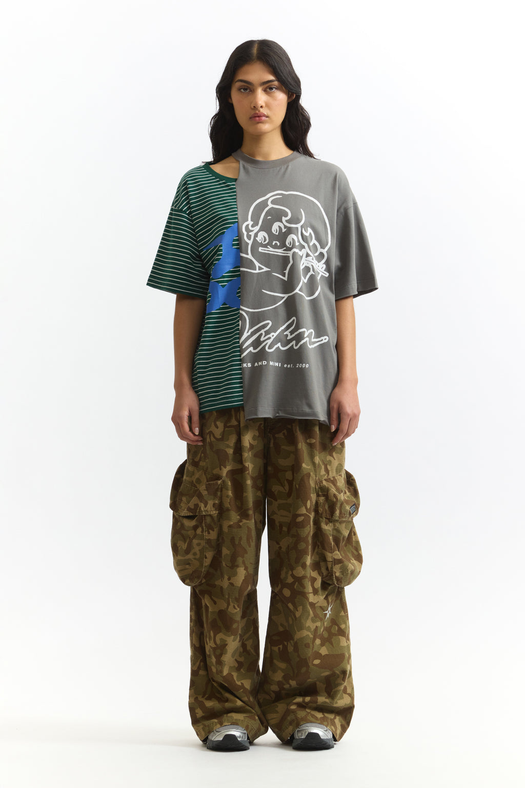 PAM SS26 SPLIT SS TEE FROM AFAR