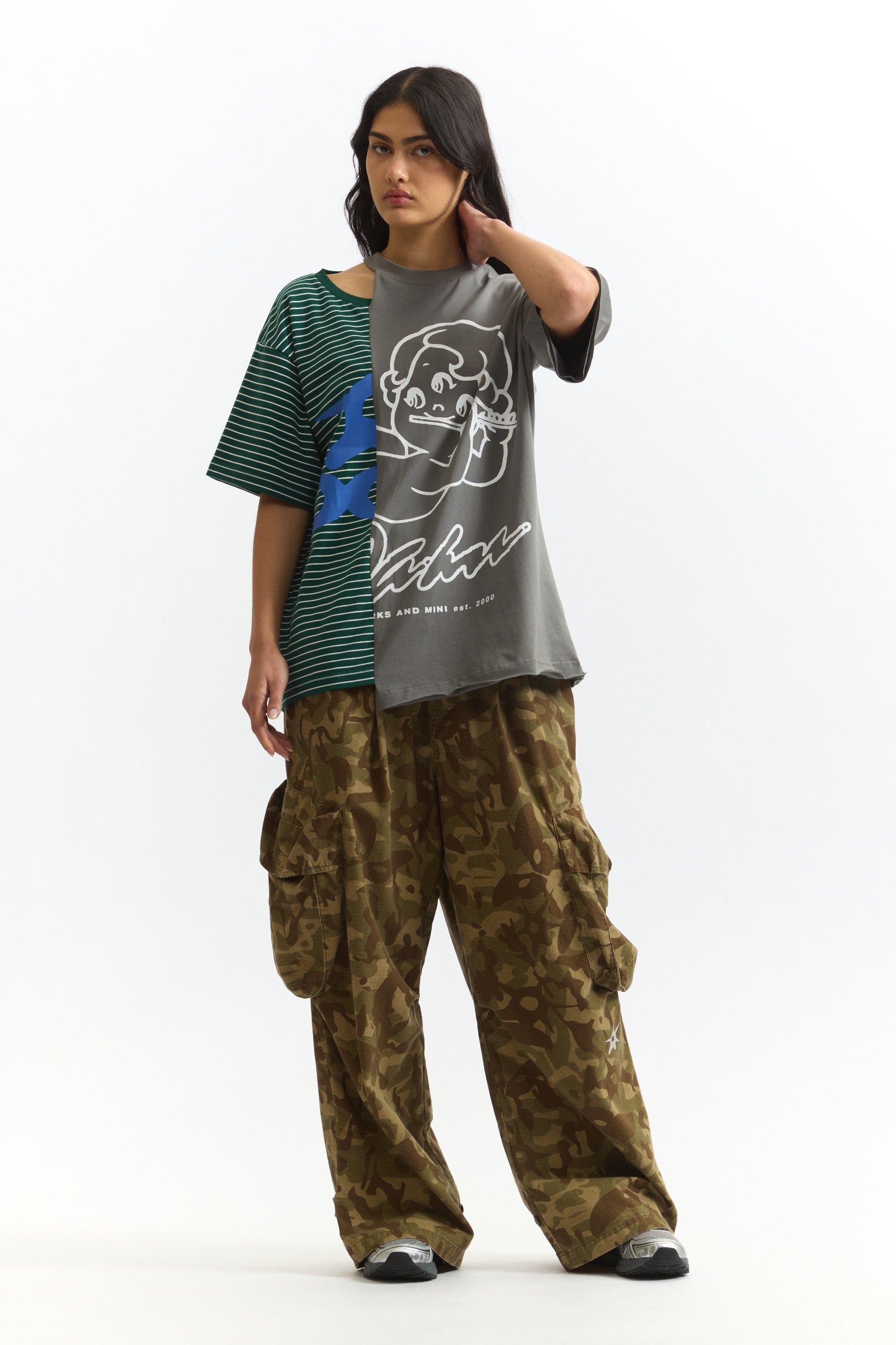 PAM SS26 SPLIT SS TEE FROM AFAR