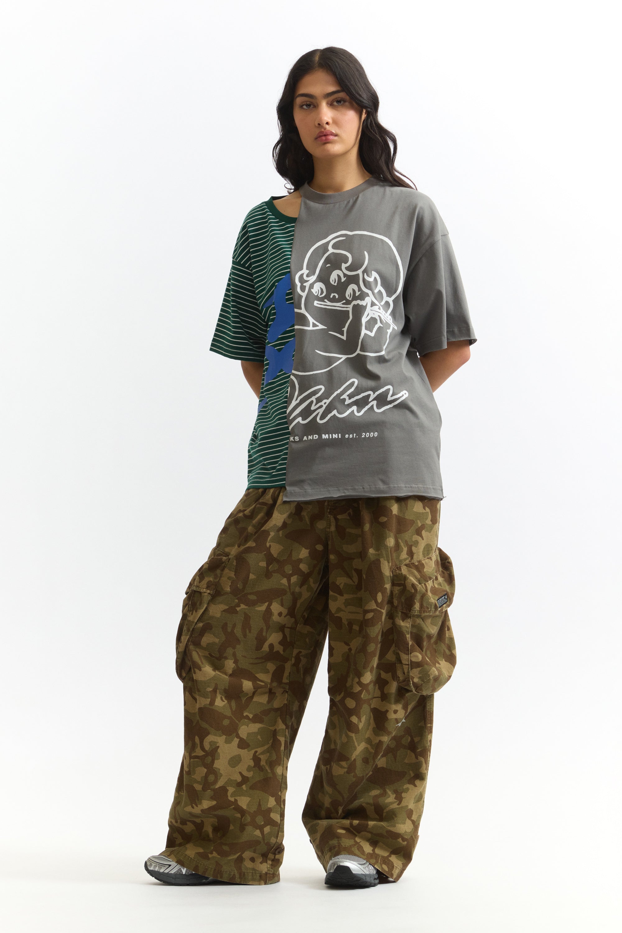 PAM SS26 SPLIT SS TEE FROM AFAR