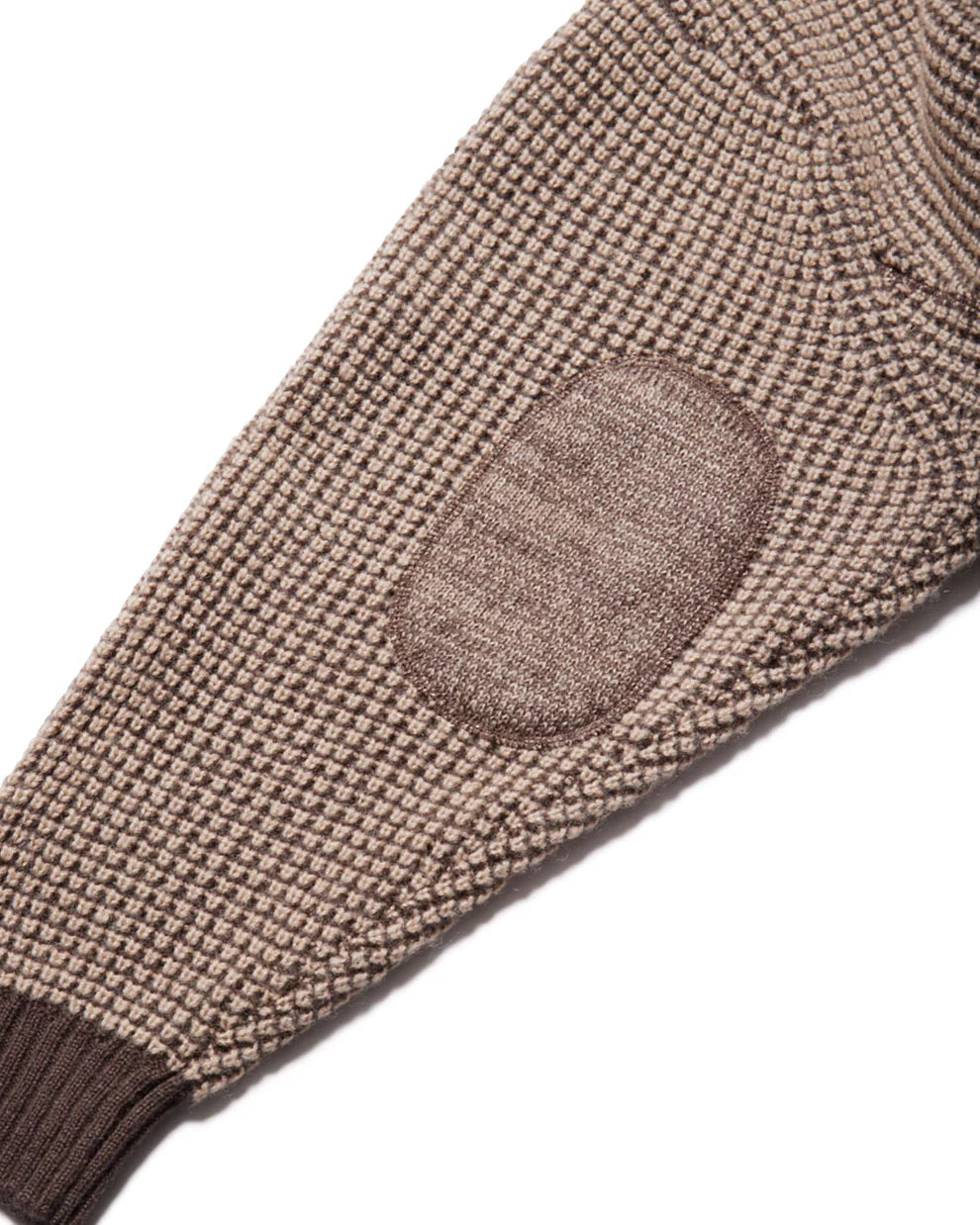 Evisen Waffle Mohair Crewneck [Brown/Beige]