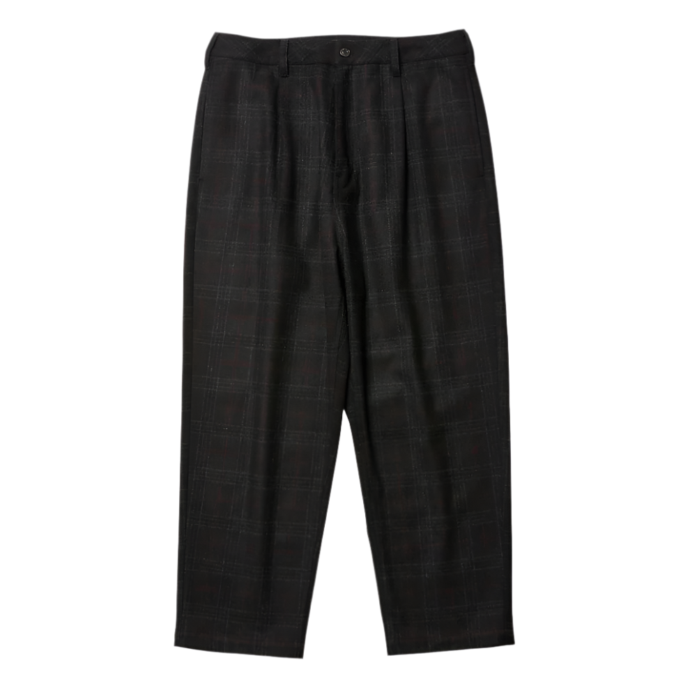 Evisen Wool Bohemian Pants [Black Plaid]