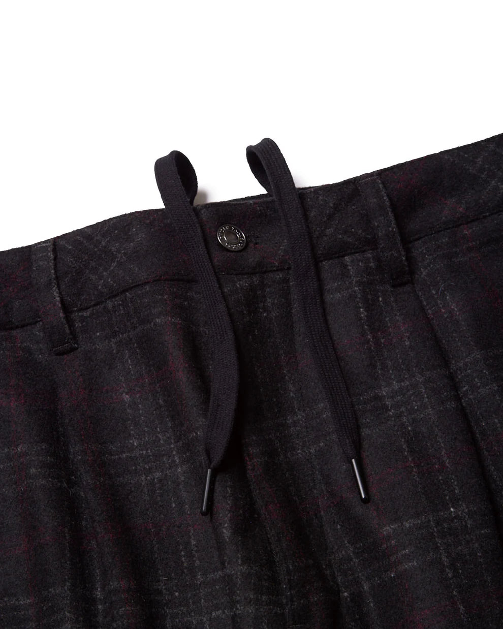 Evisen Wool Bohemian Pants [Black Plaid]