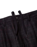 Evisen Wool Bohemian Pants [Black Plaid]