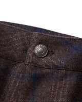 Evisen Wool Bohemian Pants [Black Plaid]