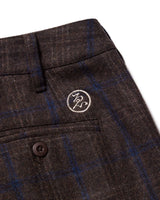 Evisen Wool Bohemian Pants [Black Plaid]