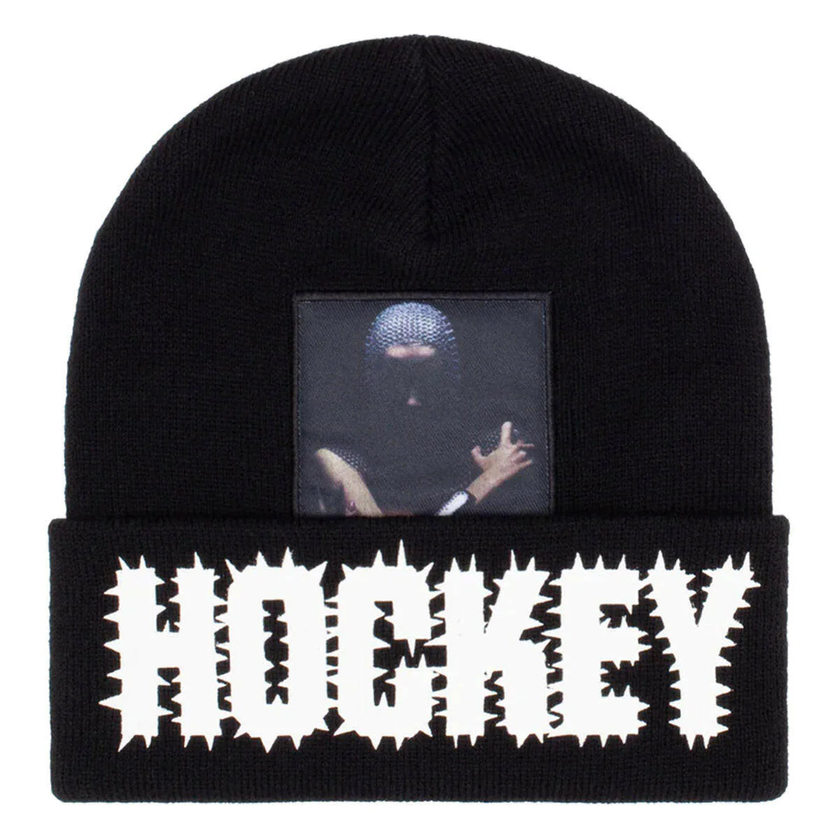 HOCKEY Black Crack Beanie