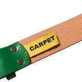 Carpet Bizarro Leather Belt | Mean Green