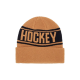 HOCKEY Stripe Beanie | Mustard