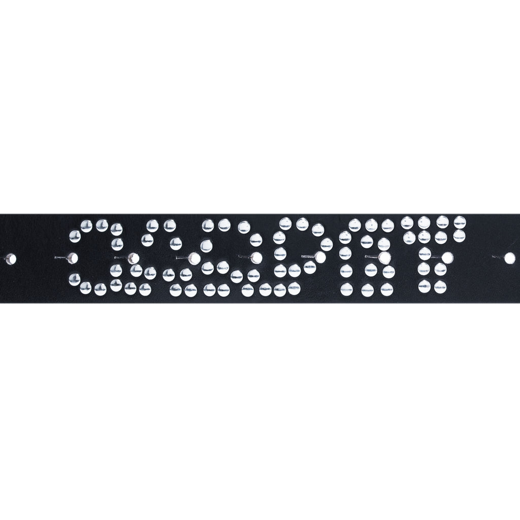 CARPET Riveted Leather Belt [Black]