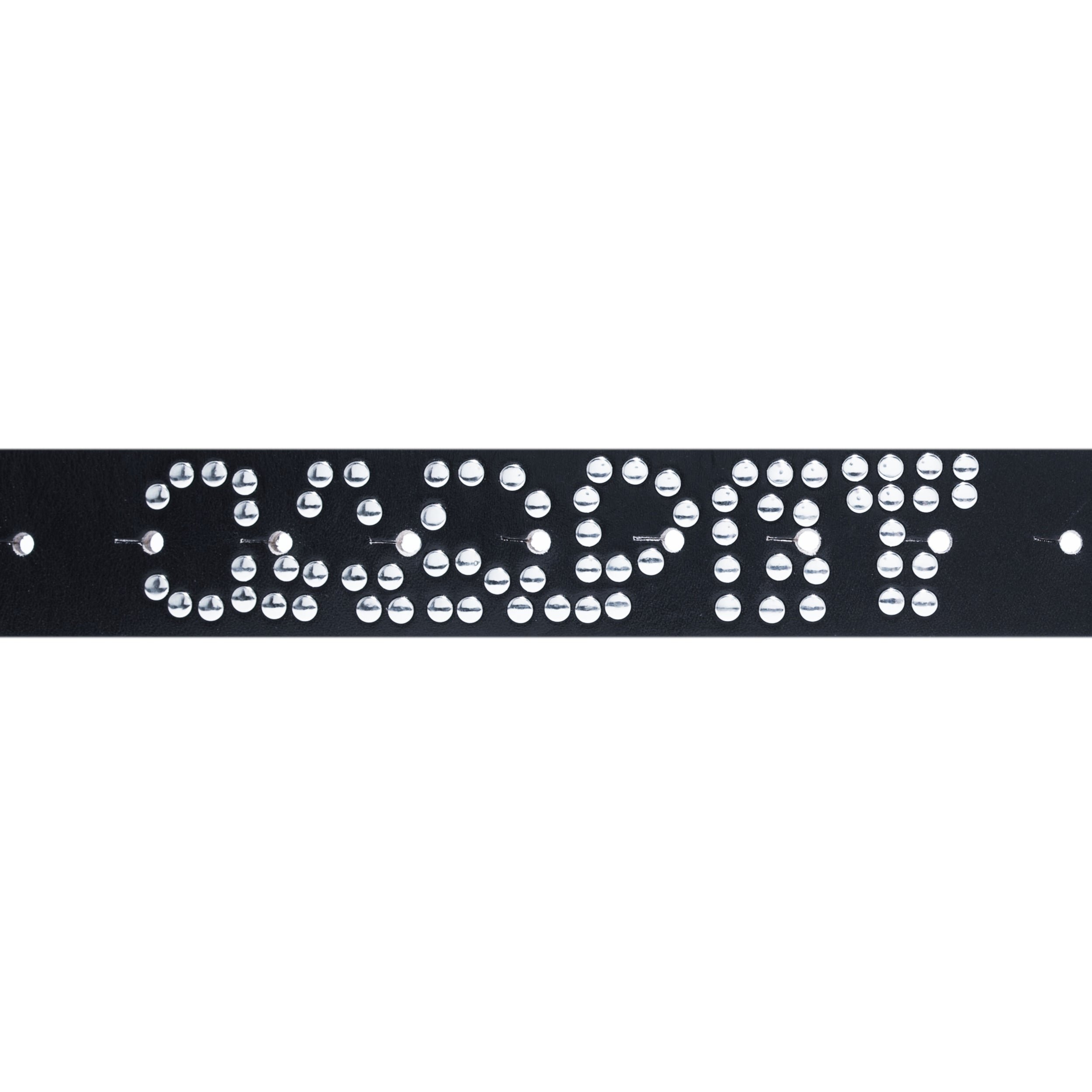 CARPET Riveted Leather Belt [Black]