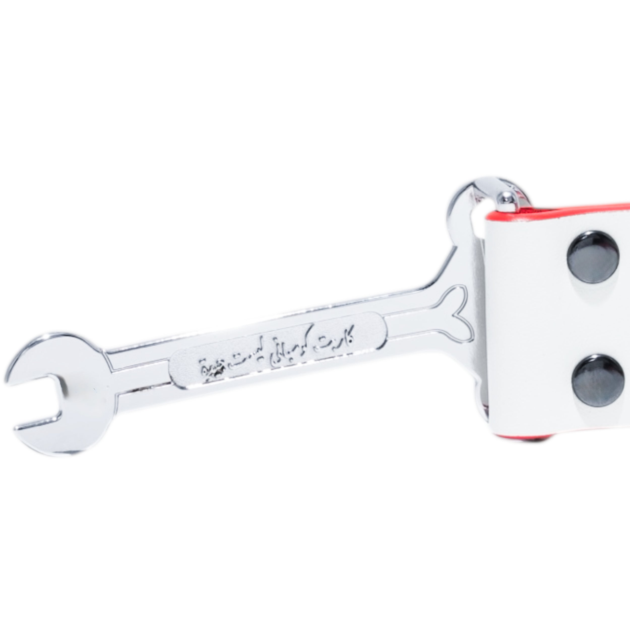 CARPET Riveted Leather Belt [White]