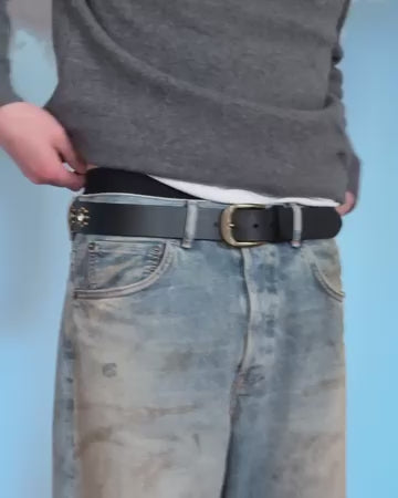 Pleasures Leather Studded Belt