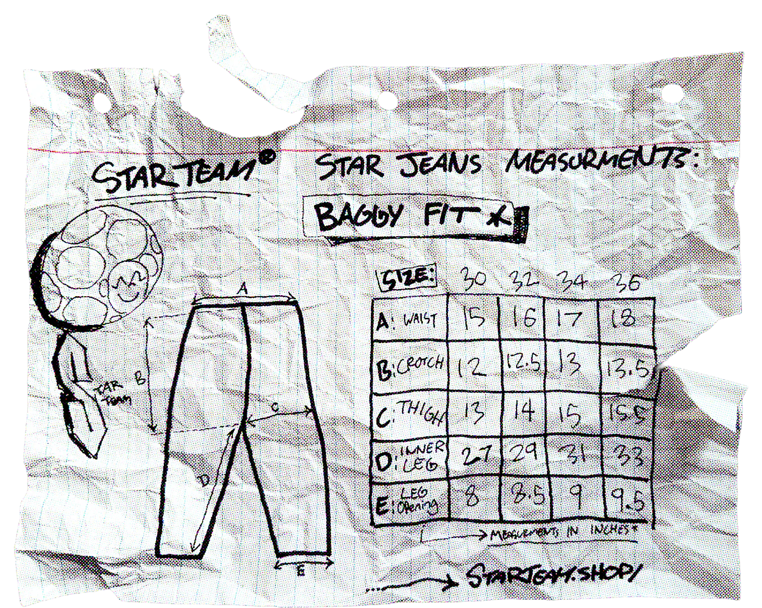 STAR TEAM Seam Jeans [Black]