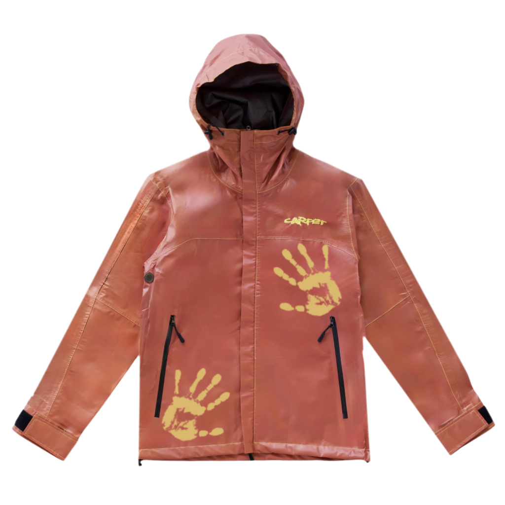 CARPET Thermal Head Reactive Rain Jacket [Brown/Yellow]